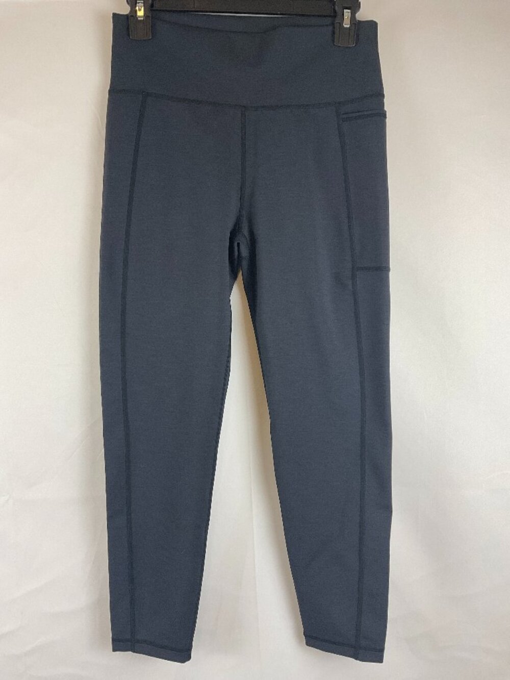 Sweaty Betty The Super Sculpt 7/8 Length L Gray-Black Tech Pockets